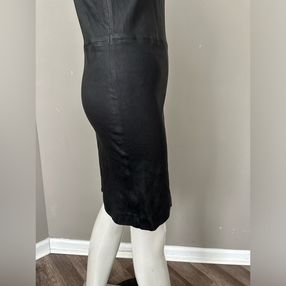 SPRWMN Leather Body Con Mini Dress - Picture 6 of 15